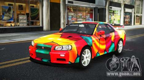 Nissan Skyline R34 Ganleen S11 para GTA 4