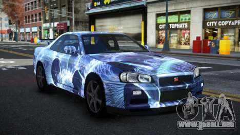 Nissan Skyline R34 Conia S3 para GTA 4