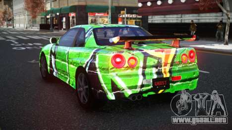 Nissan Skyline R34 Conia S1 para GTA 4