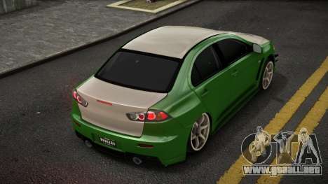 Mitsubishi Lancer Evolution X Ebaq para GTA 4
