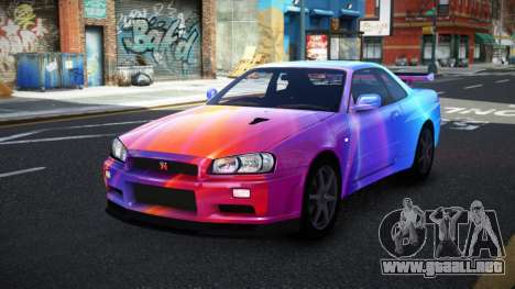 Nissan Skyline R34 Conia S8 para GTA 4