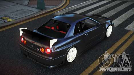 Nissan Skyline R34 Hustek para GTA 4