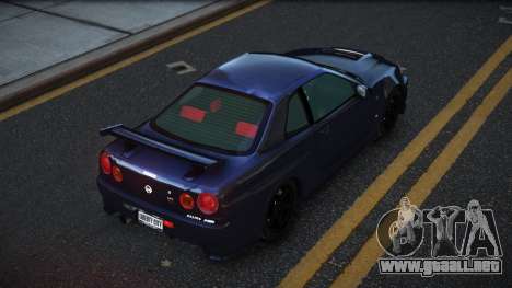 Nissan Skyline R34 Daklemire para GTA 4