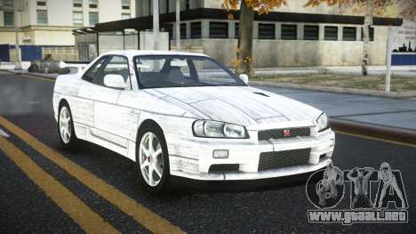Nissan Skyline R34 Ganleen S1 para GTA 4