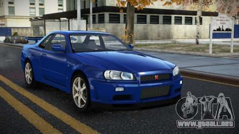 Nissan Skyline R34 Ganleen para GTA 4