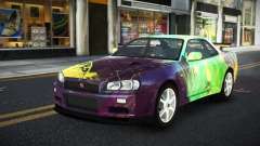 Nissan Skyline R34 Ganleen S7 para GTA 4