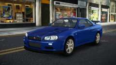 Nissan Skyline R34 Ganleen para GTA 4