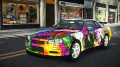 Nissan Skyline R34 Ganleen S4 para GTA 4