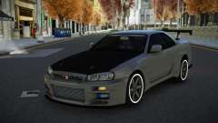 Nissan Skyline R34 Unuv para GTA 4