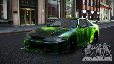 Nissan Skyline R33 Alsonry S14 para GTA 4