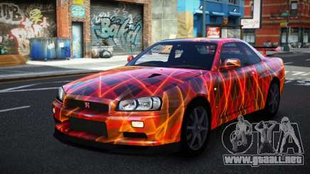Nissan Skyline R34 Conia S13 para GTA 4