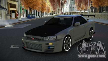 Nissan Skyline R34 Unuv para GTA 4