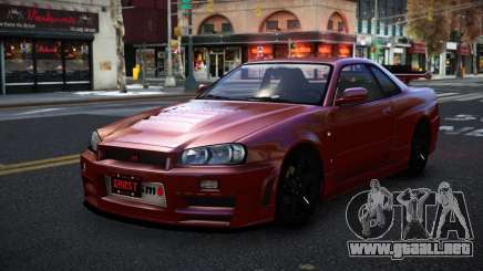 Nissan Skyline R34 Nuhxufi para GTA 4