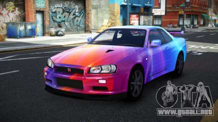 Nissan Skyline R34 Conia S8 para GTA 4