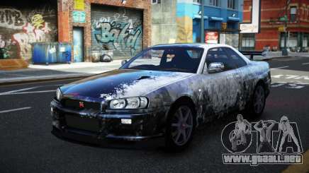 Nissan Skyline R34 Conia S5 para GTA 4