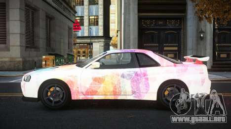 Nissan Skyline R34 Gaselly S12 para GTA 4