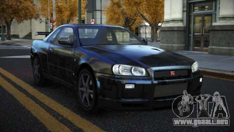 Nissan Skyline R34 Gaselly S14 para GTA 4