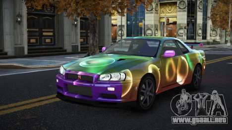 Nissan Skyline R34 Gaselly S2 para GTA 4