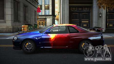 Nissan Skyline R34 Gaselly S7 para GTA 4