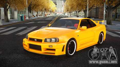 Nissan Skyline R34 Zecape para GTA 4