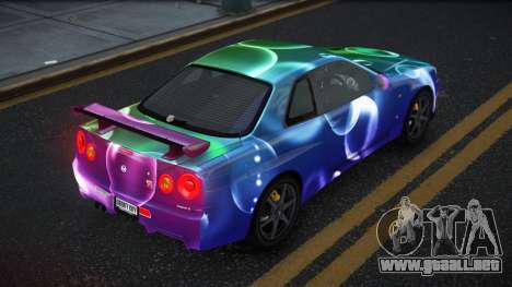 Nissan Skyline R34 Gaselly S2 para GTA 4