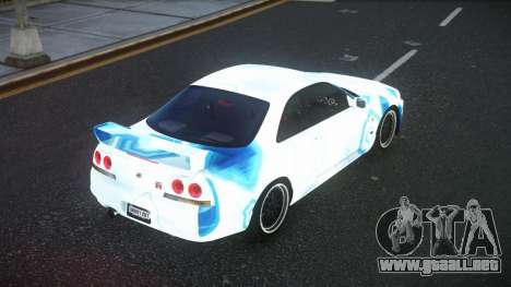 Nissan Skyline R33 Hacoley S7 para GTA 4