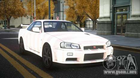 Nissan Skyline R34 Gaselly S13 para GTA 4