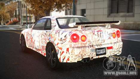Nissan Skyline R34 Gaselly S1 para GTA 4