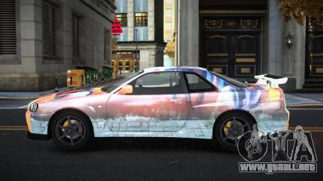 Nissan Skyline R34 Gaselly S5 para GTA 4