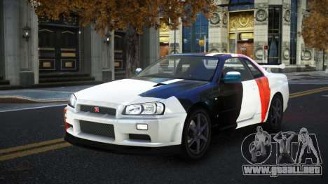 Nissan Skyline R34 Gaselly S9 para GTA 4