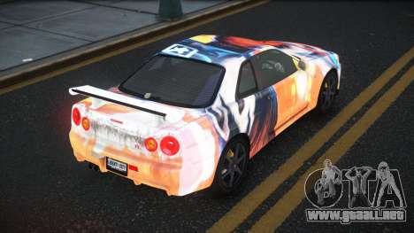 Nissan Skyline R34 Gaselly S5 para GTA 4