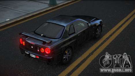 Nissan Skyline R34 Gaselly S14 para GTA 4