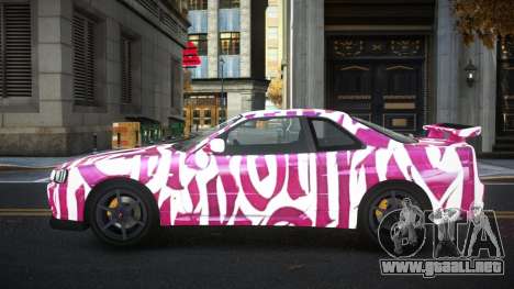 Nissan Skyline R34 Gaselly S4 para GTA 4