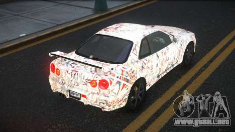 Nissan Skyline R34 Gaselly S1 para GTA 4