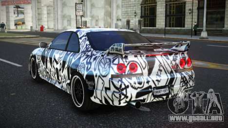 Nissan Skyline R33 Hacoley S13 para GTA 4
