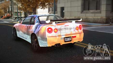 Nissan Skyline R34 Gaselly S5 para GTA 4