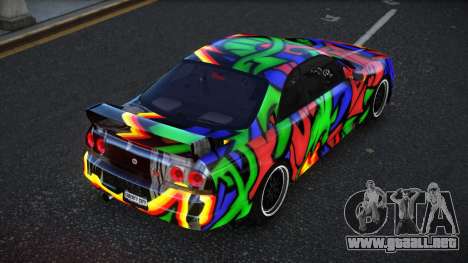 Nissan Skyline R33 Hacoley S1 para GTA 4