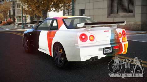 Nissan Skyline R34 Gaselly S9 para GTA 4