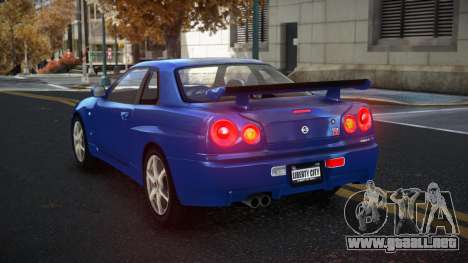 Nissan Skyline R34 Gaselly para GTA 4