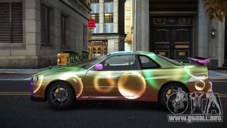 Nissan Skyline R34 Gaselly S2 para GTA 4