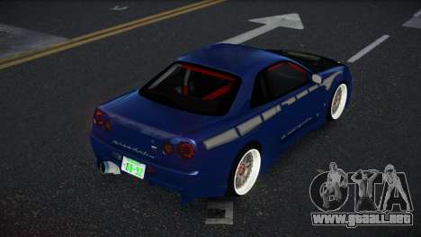 Nissan Skyline R34 Mero para GTA 4