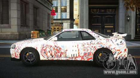 Nissan Skyline R34 Gaselly S1 para GTA 4