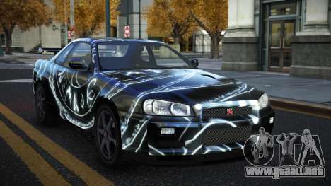 Nissan Skyline R34 Gaselly S11 para GTA 4