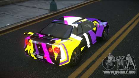 Nissan Skyline R34 Gaselly S3 para GTA 4