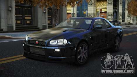 Nissan Skyline R34 Gaselly S14 para GTA 4