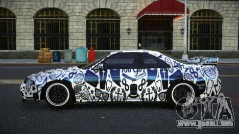 Nissan Skyline R33 Hacoley S13 para GTA 4