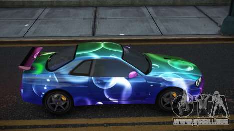 Nissan Skyline R34 Gaselly S2 para GTA 4