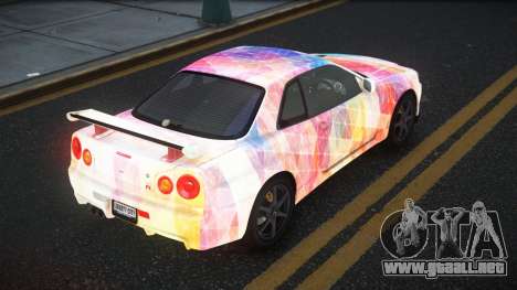 Nissan Skyline R34 Gaselly S12 para GTA 4