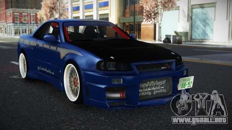Nissan Skyline R34 Mero para GTA 4