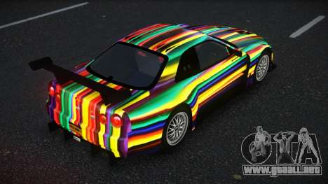 Nissan Skyline R34 Jagrao S8 para GTA 4